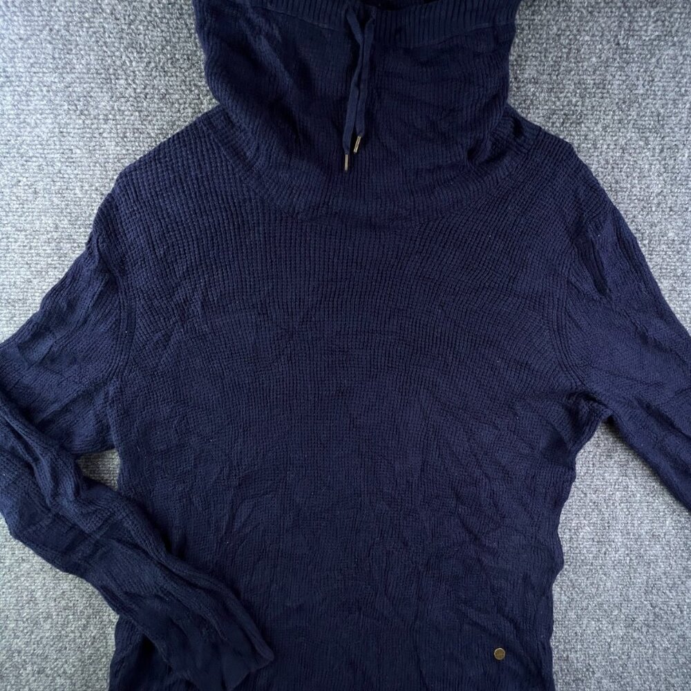 Lauren Ralph Lauren Navy Knit Hoodie Sweater